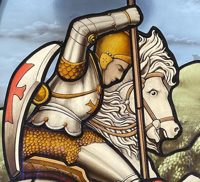 detail saint georges vitrail nahra felzine