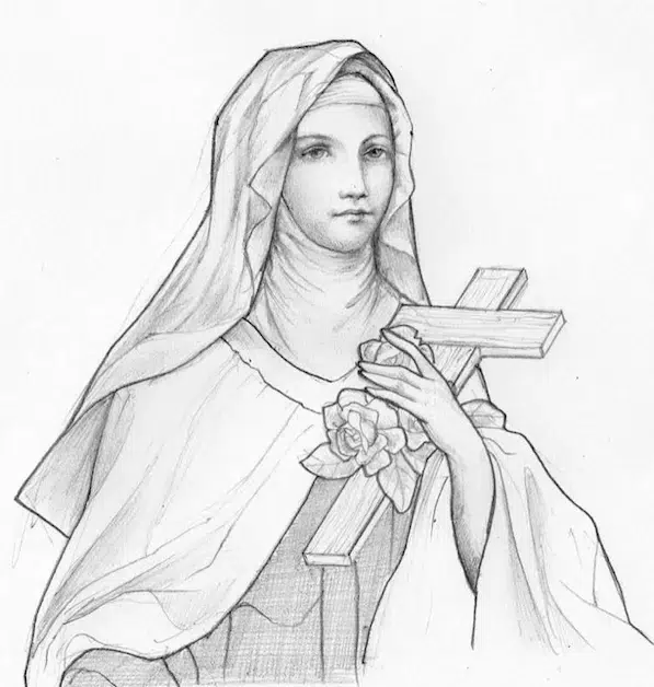 esquisse sainte therese vitrail felzine