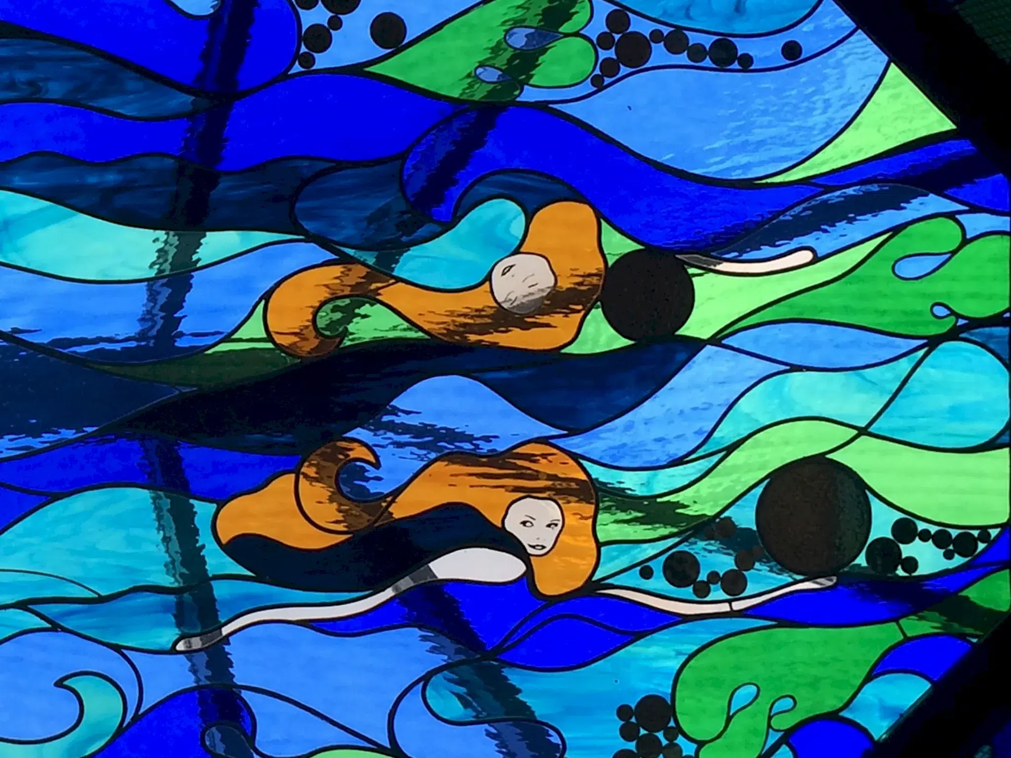detail verriere vagues bulles felzine