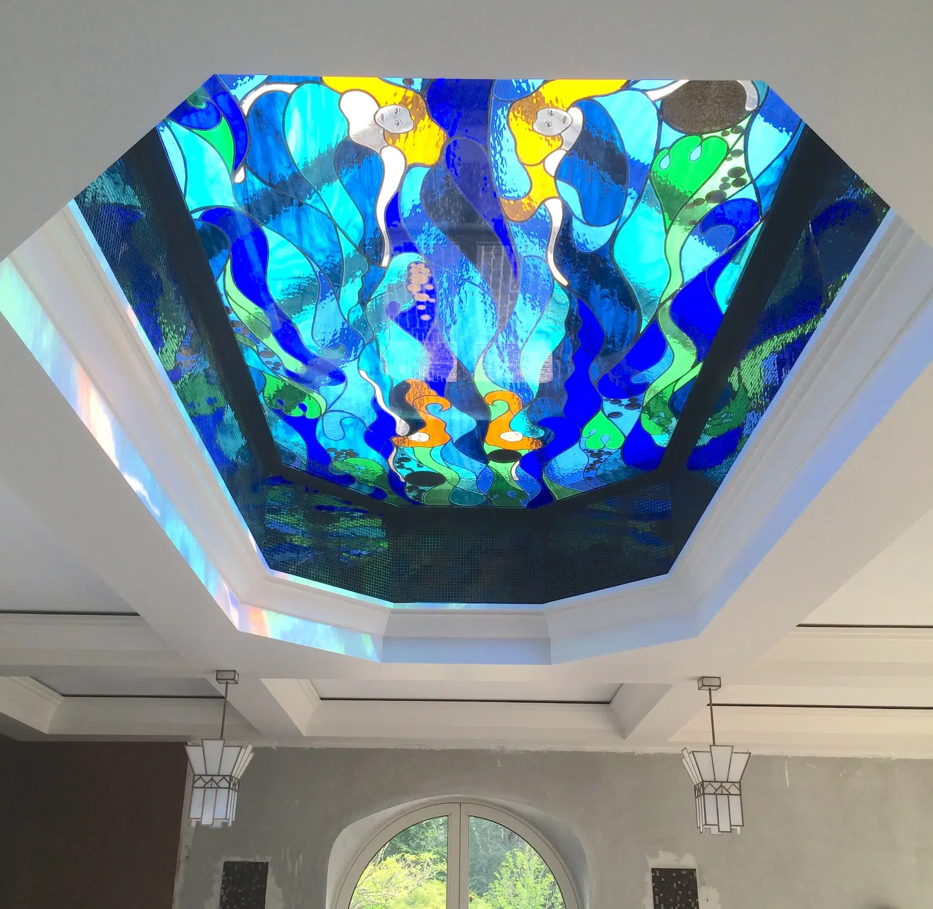 puits lumiere vitrail sirenes felzine