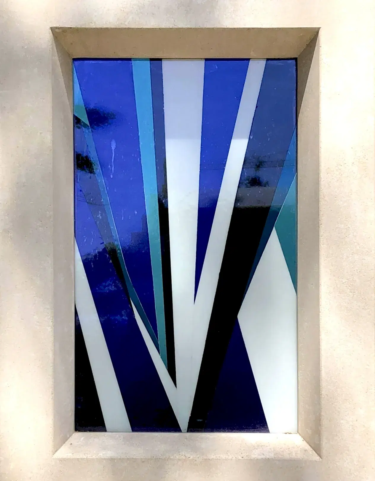 vitrail contemporain sepulture pere lachaise felzine