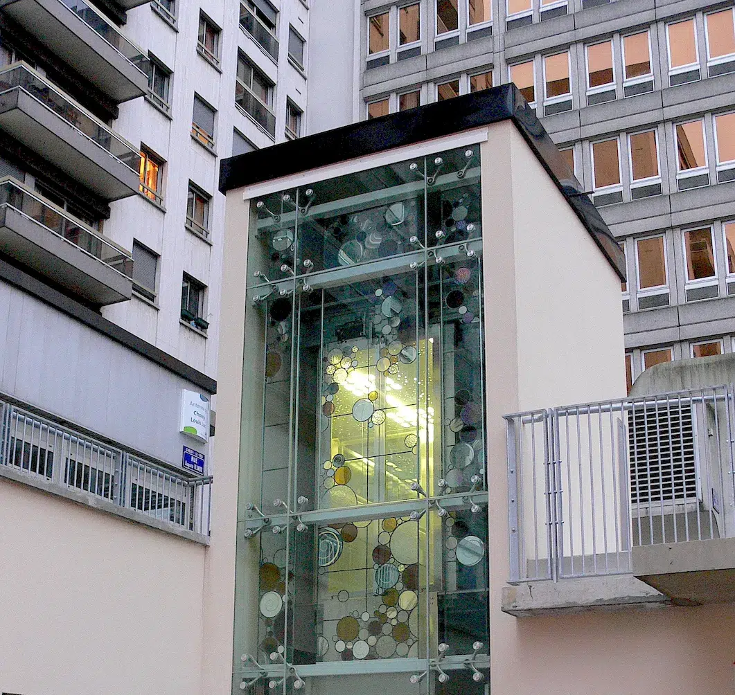 vitrail felzine ascenseur espace urbain choisy